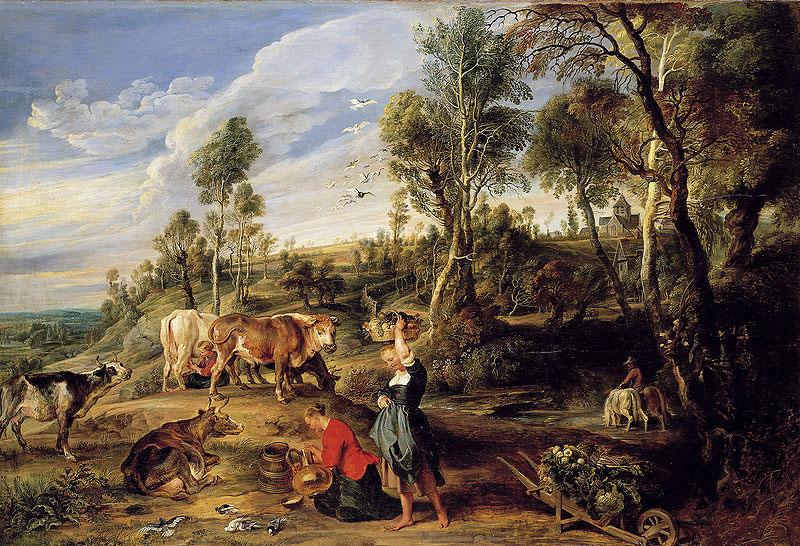 Peter Paul Rubens The Farm at Laken Spain oil painting art